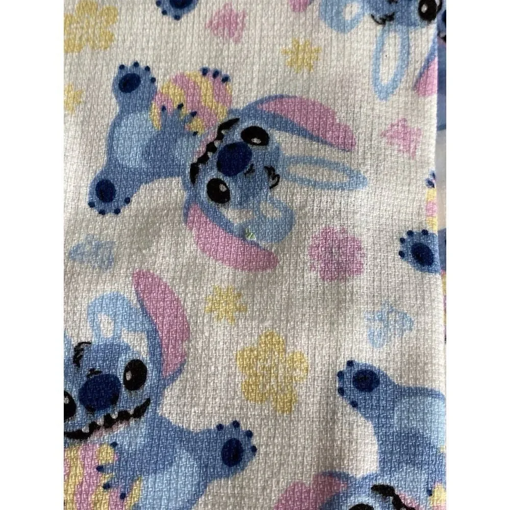 2 Pack Disney Stitch Hand Kitchen Towels Easter Eggs Spring 16 X 26” NEW‎